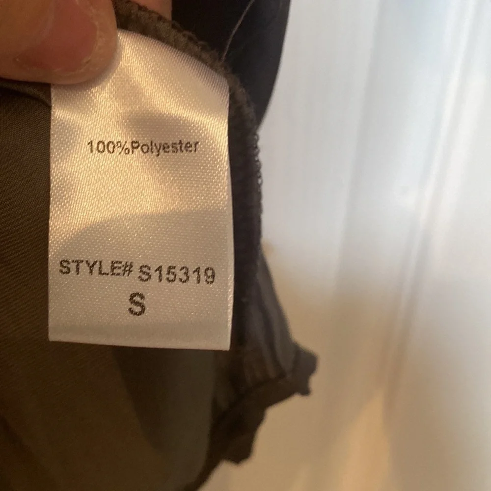 Mustard seed  charcoal  gray size S long sleeve top NWT